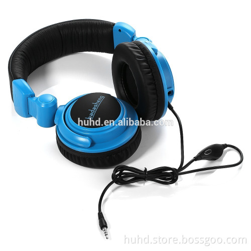 Big music foldable headphone gaming headset for tablet PC PS4 Xbox one gaming overhead with boom mic factory direct sale